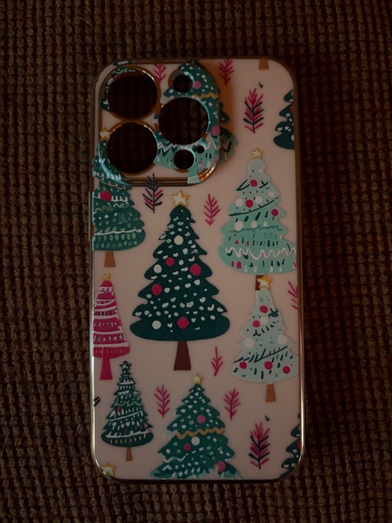 Other - Holiday Christmas Tree Pattern Phone Case - Green & Pink